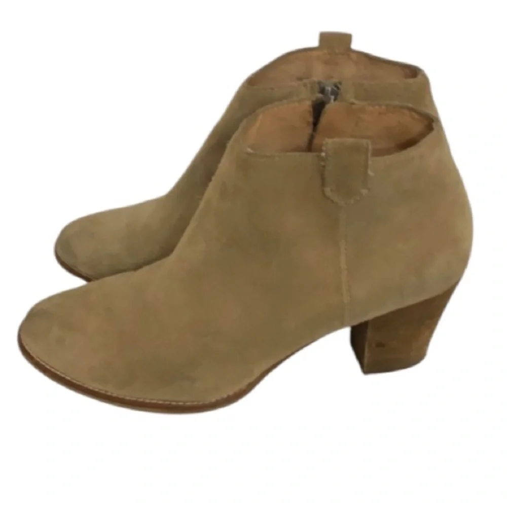 Authentic Madewell suede leather designer ankle boots booties size 9.5